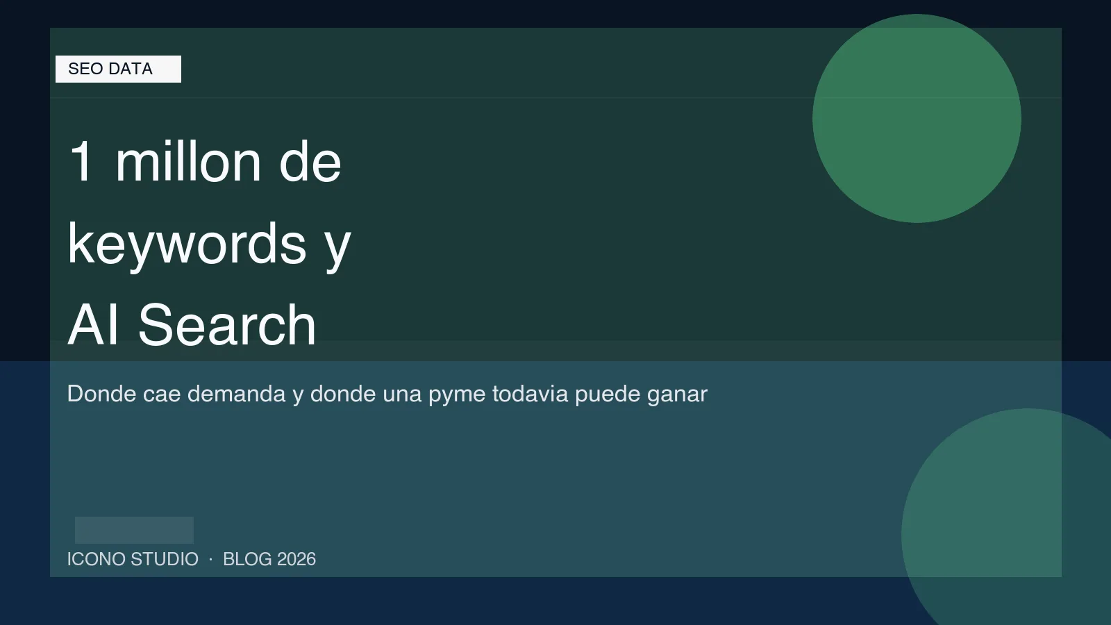 Que 1 millon de keywords revela sobre AI Search en 2026: donde se esta moviendo la demanda y como deberia responder una pyme